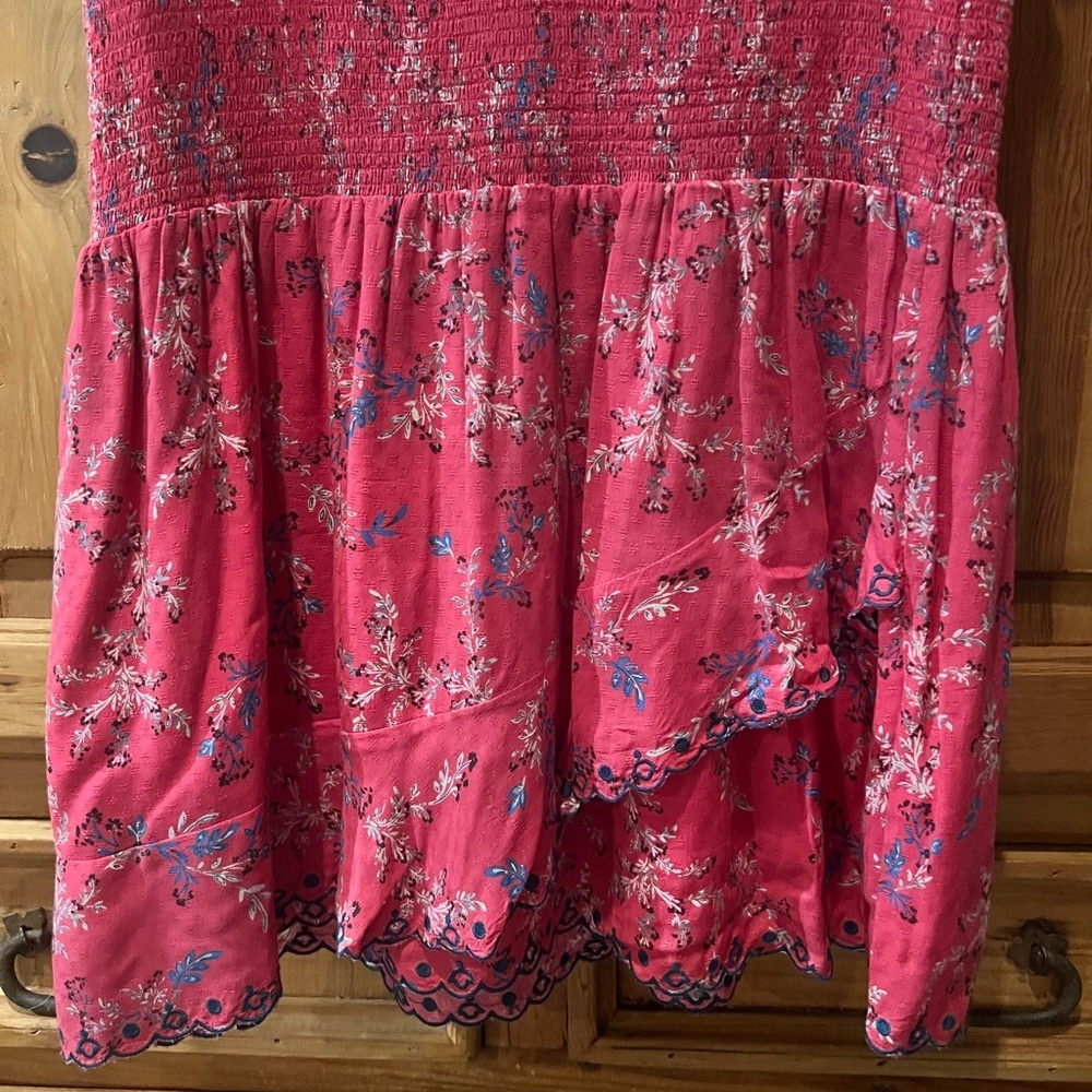 Anthropologie Dolan Samantha Floral Embroidery Ruffle Minidress -Small - Picture 3 of 5